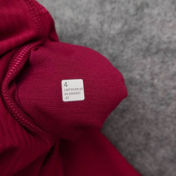 Lululemon Size 4 Align Ribbed Biker Short High Rise 8 inch Wild Berry Pink WLDB - Picture 7 of 8